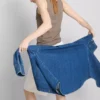 Camiseta sin mangas elástica con alto contenido de algodón
