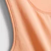 Camiseta sin mangas elástica con alto contenido de algodón