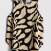 Camiseta sin mangas larga estampada