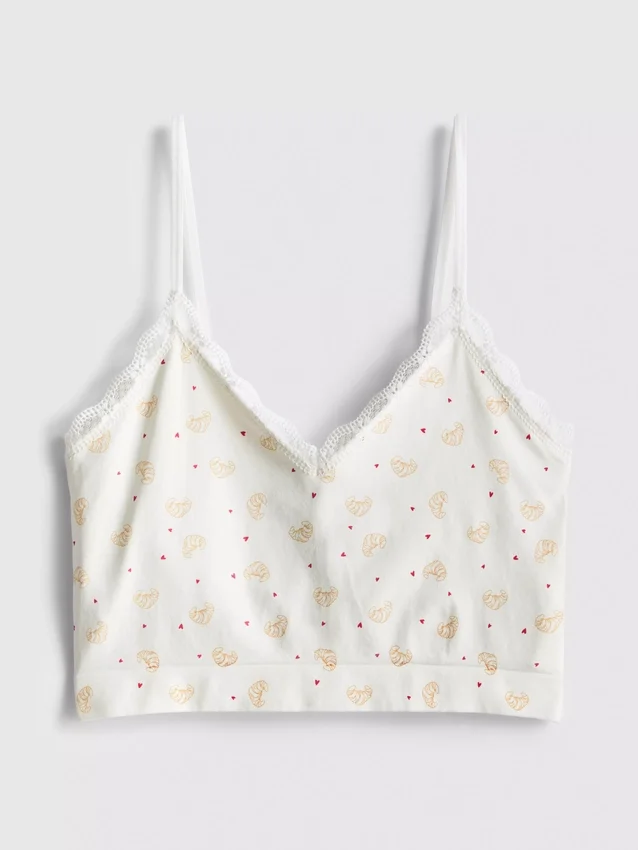 Camiseta tipo camisola corta de pijama estampada sin costuras
