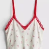 Camiseta tipo camisola corta de pijama estampada sin costuras