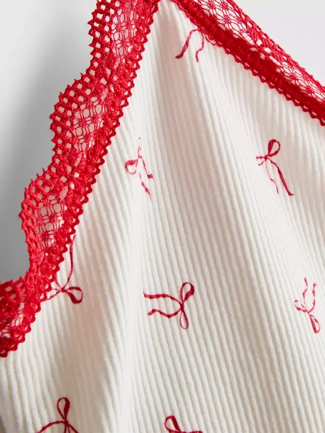 Camiseta tipo camisola corta de pijama estampada sin costuras