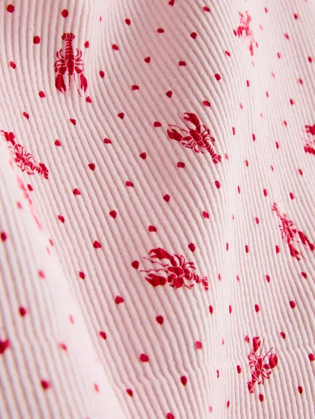 Camiseta tipo camisola corta de pijama estampada sin costuras