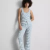 Camiseta tipo camisola de pijamas a rayas acanaladas «Love to Lounge»