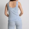 Camiseta tipo camisola de pijamas a rayas acanaladas «Love to Lounge»