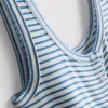 Camiseta tipo camisola de pijamas a rayas acanaladas «Love to Lounge»