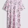 Camisón de algodón con estampado de Hello Kitty