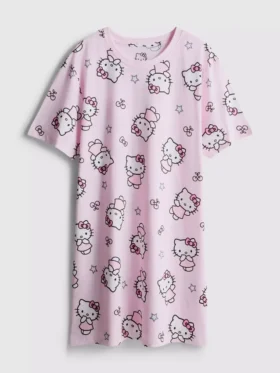Camisón de algodón con estampado de Hello Kitty
