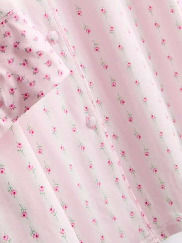 Camisón estilo boyfriend con estampado floral