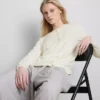 Cardigan básico de cuello redondo