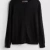 Cardigan básico de cuello redondo