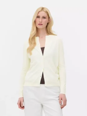 Cardigan de cuello redondo