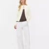 Cardigan de cuello redondo