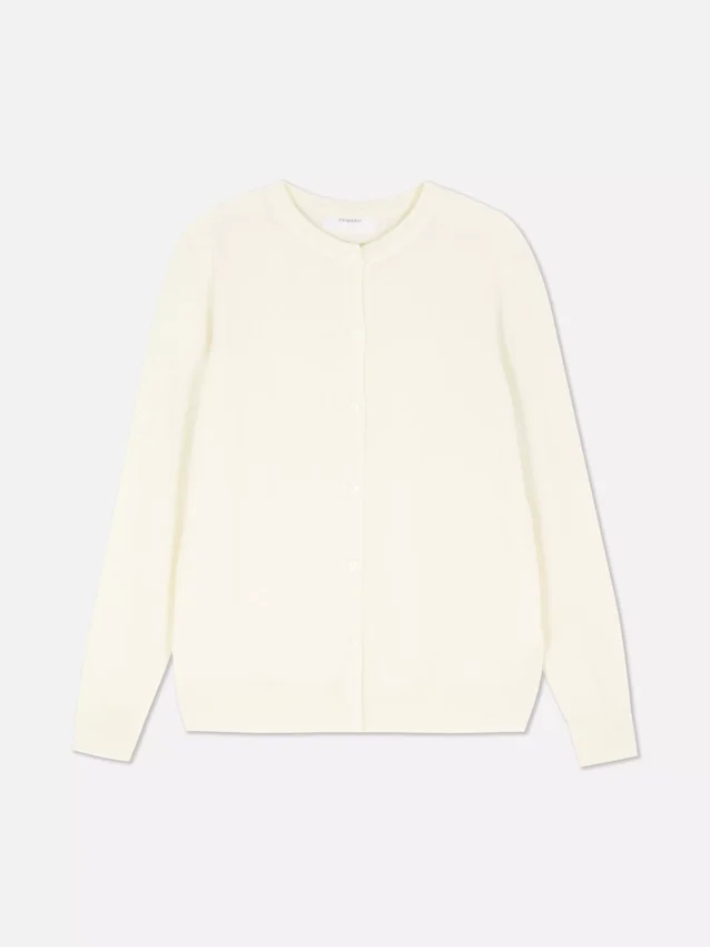 Cardigan de cuello redondo