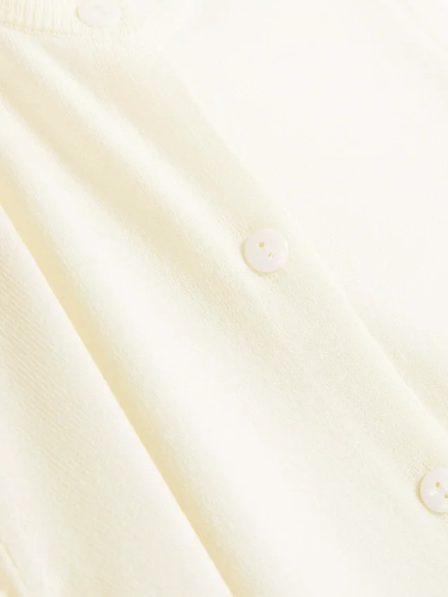 Cardigan de cuello redondo