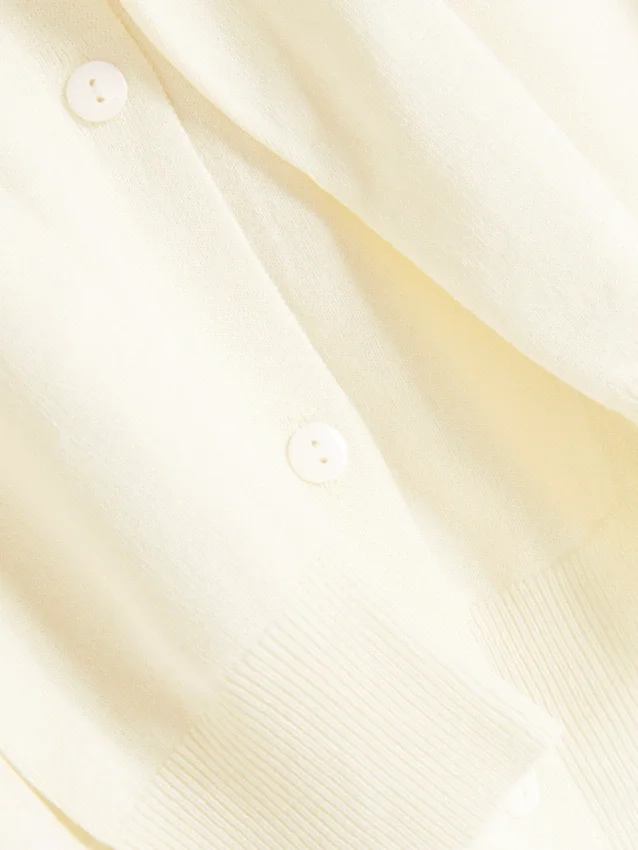 Cardigan de cuello redondo