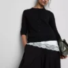 Cardigan de manga larga y cuello redondo