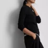 Cardigan de manga larga y cuello redondo