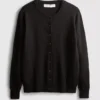 Cardigan de manga larga y cuello redondo