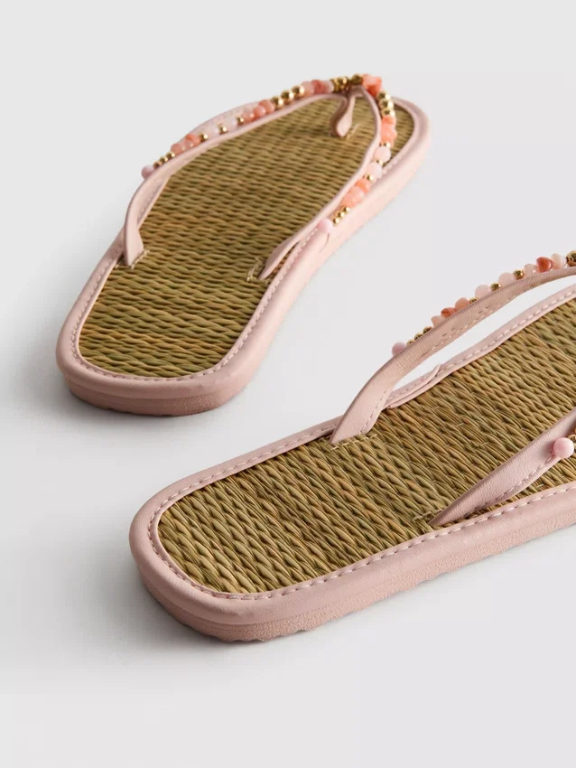 Chanclas con efecto de algas marinas