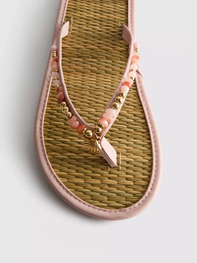 Chanclas con efecto de algas marinas