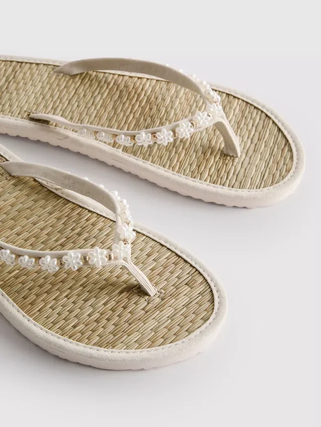 Chanclas con efecto de algas marinas