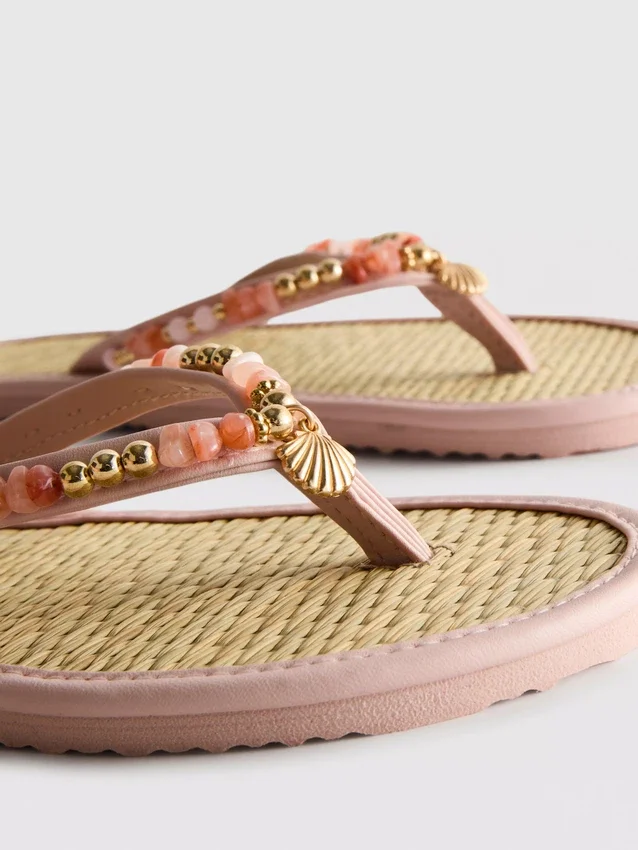 Chanclas con efecto de algas marinas