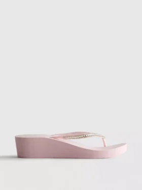 Chanclas de cuña con pedrería