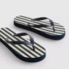 Chanclas de plataforma con rayas
