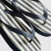 Chanclas de plataforma con rayas