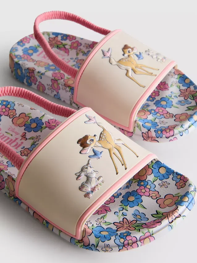 Chanclas tipo slingback de Bambi de Disney