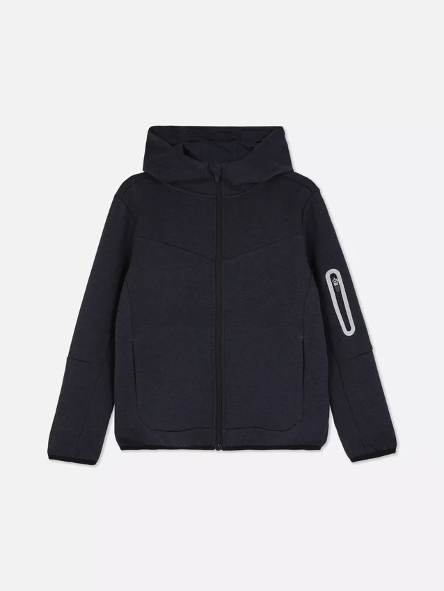Chaqueta con capucha y cremallera