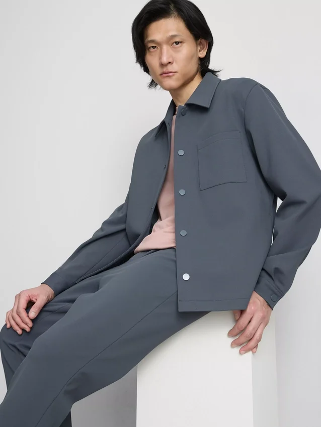 Chaqueta con cuello de piqué de The Edit
