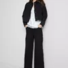 Chaqueta de mezclilla con bolsillos de parche de algodón
