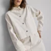 Chaqueta de mezclilla con bolsillos de parche de algodón