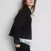Chaqueta de mezclilla con bolsillos de parche de algodón