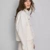 Chaqueta de mezclilla con bolsillos de parche de algodón