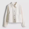 Chaqueta de mezclilla con bolsillos de parche de algodón