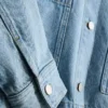 Chaqueta de mezclilla con bolsillos de parche de algodón