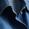 Chaqueta de mezclilla con bolsillos de parche de algodón