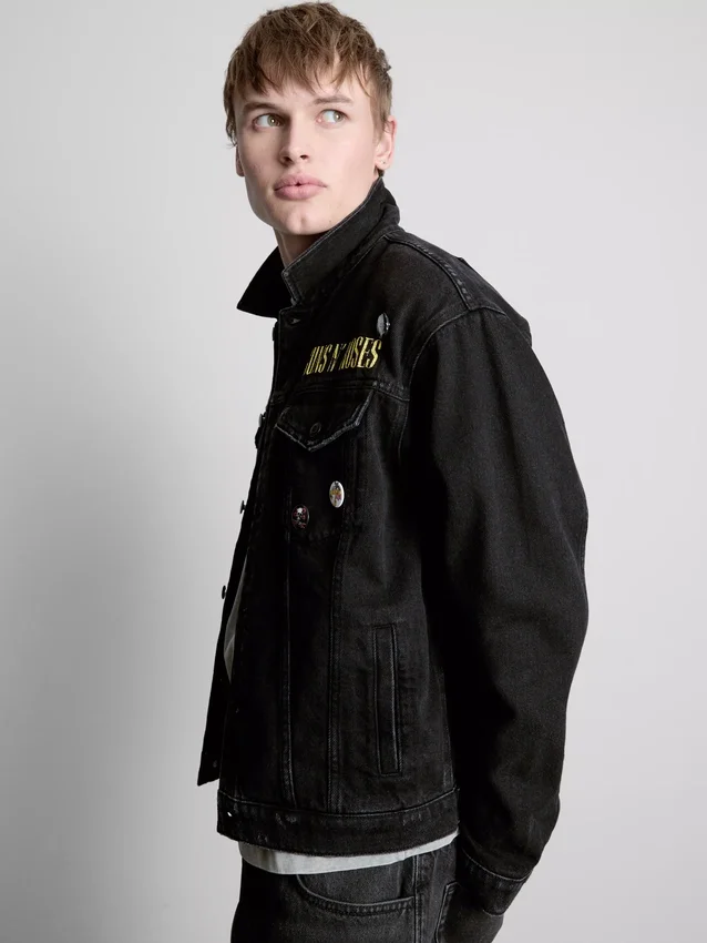 Chaqueta de mezclilla de algodón de Guns N' Roses