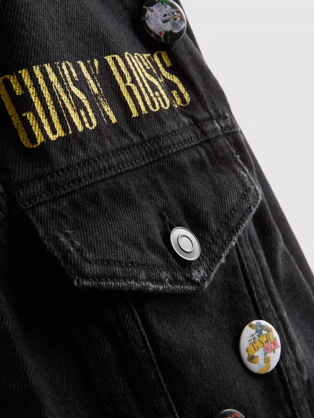 Chaqueta de mezclilla de algodón de Guns N' Roses