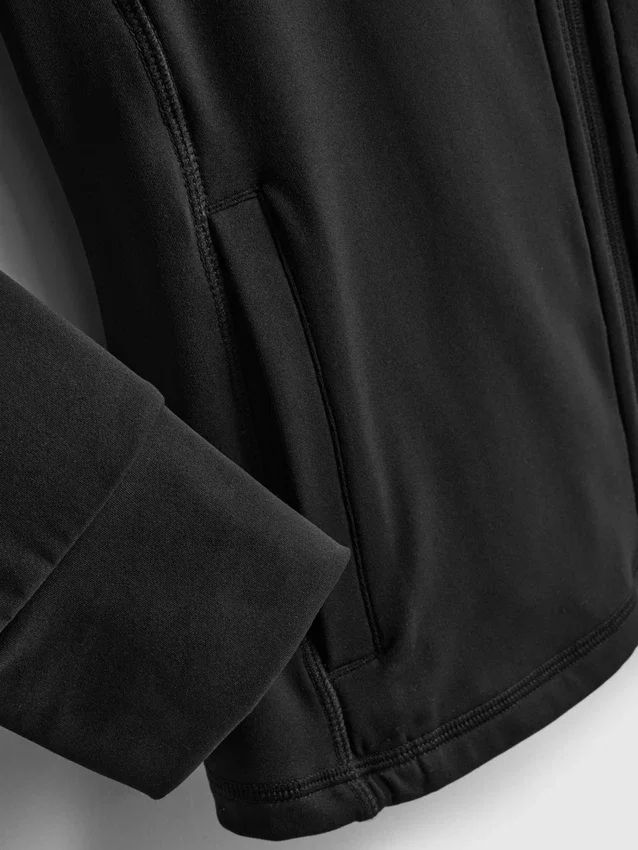 Chaqueta deportiva con cremallera, suave como la mantequilla