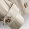 Chaqueta impermeable de corte cuadrado con doble botonadura