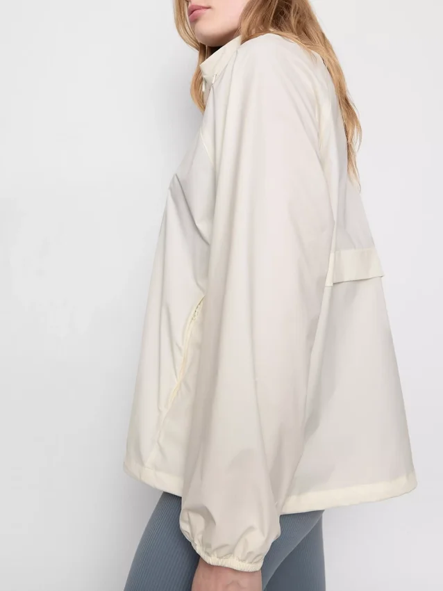 Chaqueta impermeable plegable con cremallera