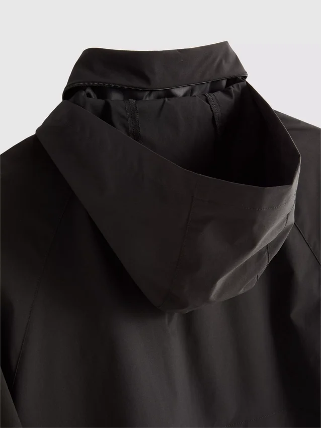 Chaqueta impermeable plegable con cremallera