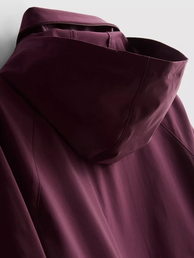 Chaqueta impermeable plegable con cremallera