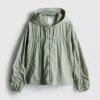Chaqueta ligera con fruncidos