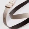 Cinturón reversible con hebilla metálica