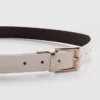 Cinturón reversible con hebilla metálica